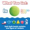 Large Alien Surprise Bath Bomb, The Bath Bomb Contains 1 of 6 Surprise Fruit Toys to Collect, Mystery Toys for Boys & Girls, Collectible Toy, Party Bag Favours Fillers, Novelty & Gag Toys view 3