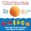 Large Fruity Surprise Bath Bomb, The Bath Bomb Contains 1 of 6 Surprise Fruit Toys to Collect, Bath Bombs Gift for Children with Surprise Inside, Collectable Gifts for Girls & Boys view 3