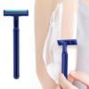 Wiywef 10pcs Portable Men's Razor Manual Beard Trimmer Practical Travel Shaver with Long Handle Safety Razor for Home Hotel view 1