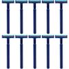 Wiywef 10pcs Portable Men's Razor Manual Beard Trimmer Practical Travel Shaver with Long Handle Safety Razor for Home Hotel view 3