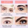 2025 New 2PCS Magic Eyebrow Pencil, 4-Tip Microblade Brow Pen Magic Eyebrow Pencil, Waterproof Microblading Eyebrow Pencil Contouring Pen Natural Gap Filling Eyebrow Makeup Brow Pen (Gray Brown) view 3
