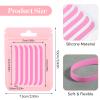 24 Pcs Lash Lift Rods Lash Lift Rods Ribbon Kit Reusable Lash Lift Pads Silicone Lash Lift Tool Soft Pads Eyelash Lifting Compensator Eyelash Perming Pads Lash Lift Shields (4 Colors) view 2