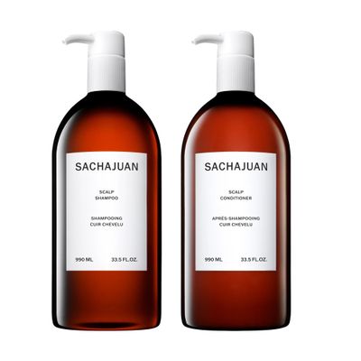 SACHAJUAN Scalp Shampoo and Conditioner Set | Rosemary Oil to Soothe, Balance & Hydrate Dry Flaky Scalp | Lightweight Hydration & Scalp Relief | Vegan & Paraben-Free | Pack of 2 (33.5 oz)