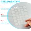 Acne Patchs, Miracle Invisible Hydrocolloid Acne Patch, Concealer Transparent Acne Removal, Used for the Entire Face, Back, Neck, and Chest2 Sizes (36 Pieces) view 3