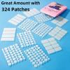 LitBear Large Pimple Patches, 5 Sizes 324 Patches Big Acne Patches, XL Hydrocolloid Bandages for Full Face, Forehead, Chin, Nose, Body, Back, Neck & Chest, Stirp, Square Large hydrocolloid Patch view 2