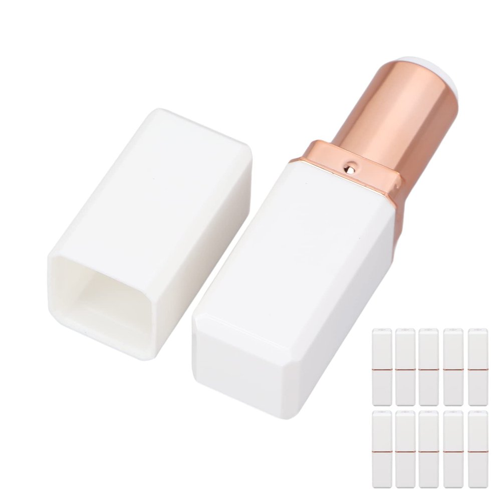 CFTGIW 10pcs Portable Empty Lipstick Tube DIY Empty Lip Balm Tube Refillable Lipstick Bottle Container Empty Lips TubeDIY Lips TubeLips ContainerLips BottleLip Balm TubeEmpty