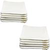 10pcs 12oz cotton canvas makeup bag with gold metal zip 7x10in canvas cosmetic pouch (white) view 1