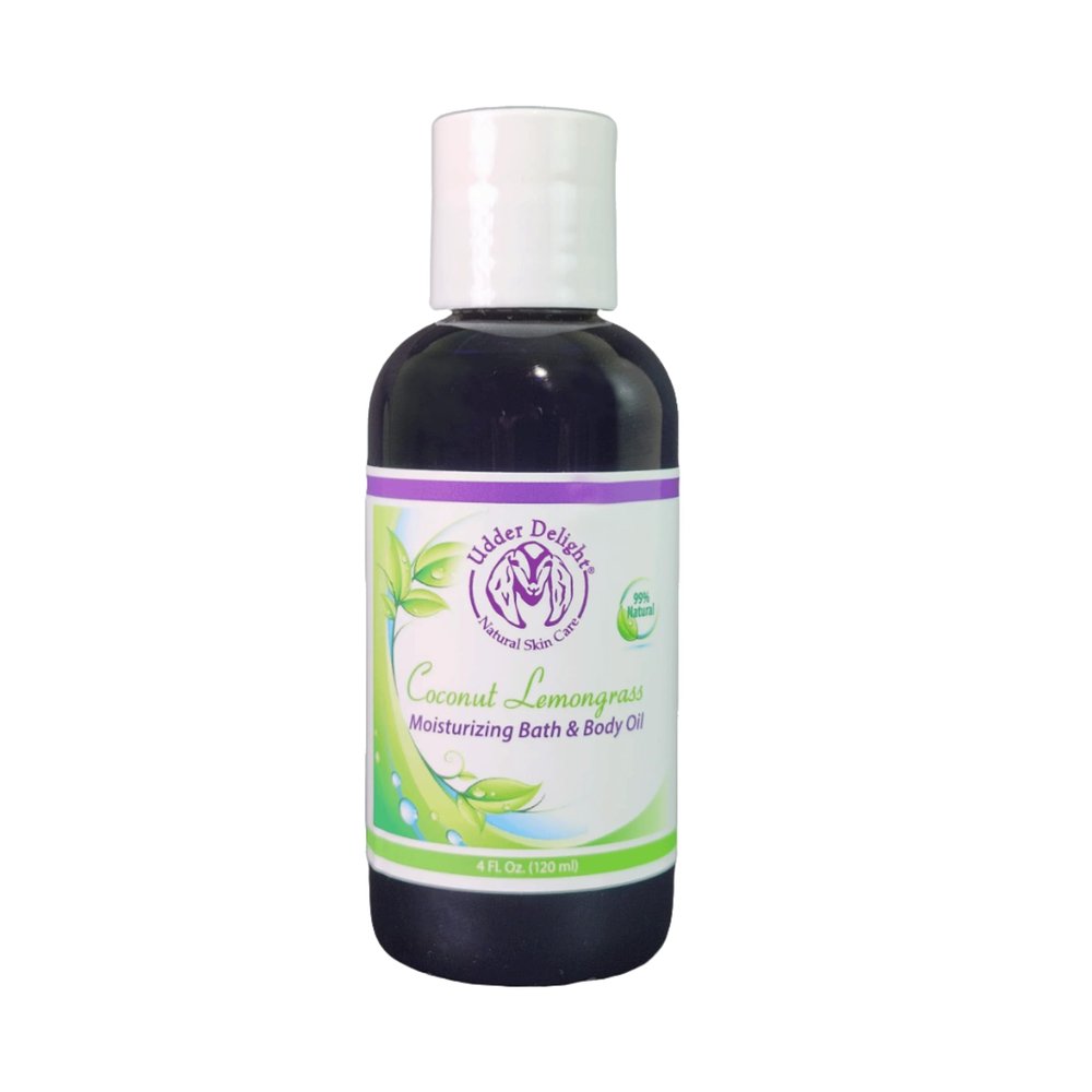 Udder Delight - Coconut Lemongrass Bath Oil, 1 Bottle - 4 Fl. Oz (120 ml)