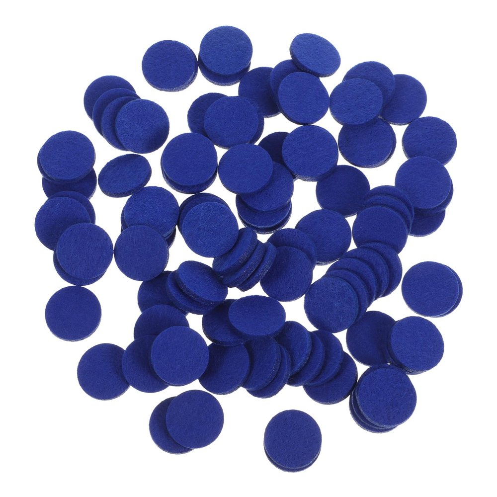 CORHAD 100pcs Aroma Diffuser Pads Essential Oil Refill Pads for Necklace Pendant Mini Round for Aromatherapy