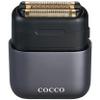 COCCO IMPACTO Foil Shaver for Men, Triple Gold Foil Electric Razor, Head Shaver for Bald Men, Wet & Dry Use, Magnetic Replaceable Head, Intelligent Accelerator, 90-Min Runtime  (Gray) view 1