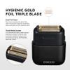 COCCO IMPACTO Foil Shaver for Men, Triple Gold Foil Electric Razor, Head Shaver for Bald Men, Wet & Dry Use, Magnetic Replaceable Head, Intelligent Accelerator, 90-Min Runtime  (Black) view 2