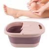 CCYLEZ Foot Soak Tub, PP Silicone Compact Foot Soaking Bucket for Home (Red) view 2