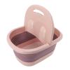 CCYLEZ Foot Soak Tub, PP Silicone Compact Foot Soaking Bucket for Home (Red) view 4