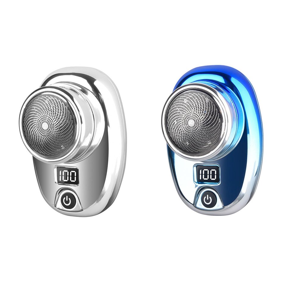 ASKJDT Mini Electric Shaver 2024 New Upgrade One-Button Use with LCD Screen Mini Electric Razor Shavers for MenPortable Wet and Dry Use Travel Electric Shaver, for Home, Car, Travel (2PCSD)