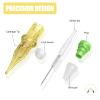 20 PCS Tattoo Needles 1207RL Tattoo Cartridge Needles, with Membrane Standard 3RL 5RL 7RL 9RL Pro Disposable Tattoo Needles, Round Liner Shader Magnum for Tattoo Machine Supplies (1207RL) view 3