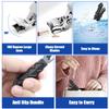 2PCS Nail Clippers for Seniors, Ergonomic Toenail Clippers with 2PCS Nail Files, Nail Cutters for Thick Toenails for Men, Women Curve Sharp Long Handle Wide Opening view 4