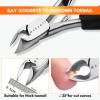 Makartt Nail File and Buffer, Pink Basic Nail Prep Kit Bundle with Ingrown Toenail Clippers with Nail Lifter, Toe Nail Clippers for Thick Nails for Seniors view 2