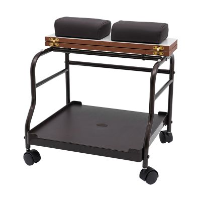 Beauty Salon Nail Or Foot Bath Spa Portable TrolleyPortable Trolley Cart Storage Pedicure Cart with Caster Floor-Standing Footrest Stand Cart for Hair Salons Home Bathrooms