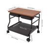 Beauty Salon Nail Or Foot Bath Spa Portable TrolleyPortable Trolley Cart Storage Pedicure Cart with Caster Floor-Standing Footrest Stand Cart for Hair Salons Home Bathrooms view 2