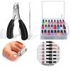 Makartt Nail Polish Organizer, Clear Universal Nail Polish Holder for 48 Bottles Bundle with Ingrown Toenail Clippers with Nail Lifter, Toe Nail Clippers for Thick Nails for Seniors view 1