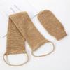 2 Pcs Back Scrubber for Shower, Jute Back Wash Strap and Jute Exfoliating Gloves Back Exfoliating Sponge Gloves for Back Bath Body and Face Skin Relax (As Shown in Color) view 4
