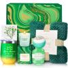 Birthday Gifts for Women, Green Warm Spring Get Well Soon Self Care Retirement Thinking of You Inspirational Gifts Basket with Flannel Blanket for Mom, Grandma, Sister, Wife, Girlfriend, Anniversary view 1