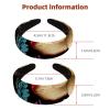 RODAILYCAY 2 Packs Headbands for Women Ladies, Mushroom Non Slip Makeup Headband Wide Top Turban Hair Bands Hoops for Shower view 3