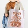TOBGBE Funny Novel Lover For Fantasy Readers Book Club Inspired Shopping Bag Librarian Bookish Housekeeping Gifts (Sci Fi Tote) view 4
