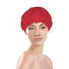 Cute Morocco Flag Shower Caps for Women Elastic and Reusable Bath Caps Moroccan Protection Hair Bath Hat view 3