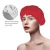 Cute Morocco Flag Shower Caps for Women Elastic and Reusable Bath Caps Moroccan Protection Hair Bath Hat view 4