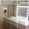 12V 2A Vanity Makeup Mirror Charger Compatible with Hansong Make-up Mirror Power Cord AC Adapter for Hansong DC117-15 DC11715 Bedroom Light Up Vanity Mirror Charging Plug 12VDC 2000mA 12.0V DC12V view 3
