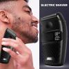 Electric Shaver Small Beard Trimmer Rechargeable Electric Shaving Tool Small Shavers Present For Father And Husband view 2