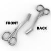 Amsally Eyebrow Grooming Scissors, Stainless Steel Eyebrow Scissors with Comb for Women and Men, Brow Trimmer Scissors for Precise Eyebrow Shaping, Silver view 4