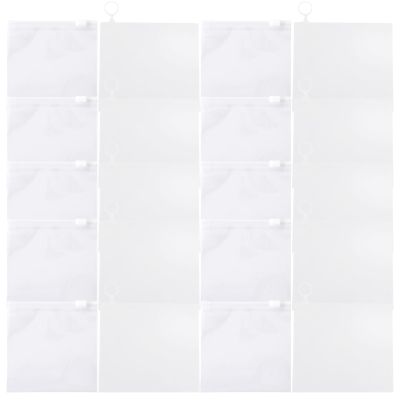 LJJCSFF 20 Pcs Mini Earphone Pouch Clear Zipper Bag Plastic Makeup Pouches Small Waterproof Travel Organizer Coin Purse For Women Men