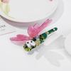 Funny Dragonfly Hair Clips,Cellulose Acetate Hair Clips,Cute Claw Clips for Women,Green view 3