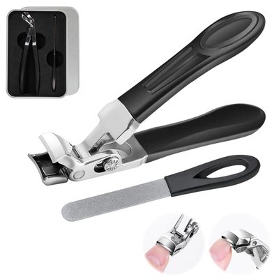 ClipMaster Pro Toenail Clippers,Dotmalls ClipMaster Pro,Grishay ClipMaster Pro,Clip Master Pro for Thick Nails,Large Angled Head Toenail Clippers with Wide Opening for Elderly Seniors(1Pcs)