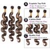 10 12 14 Inch Highlight Bundles Human Hair Fb30 Ombre Bundles Brown Body Wave Human Hair Bundles Real Unprocessed Brazilian Virgin Hair P1B30 Body Wave Bundles Wet And Wavy Human Hair Bundles view 4
