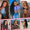 Boho Braids Human Hair Urbeauty Human Braiding Hair for Boho Knotless Braids Deep Wave Bulk Human Hair for Braiding Bohemian Curly Human Hair Brown with Highlights T4/30 Boho Braids/Twist/Locs 18in view 2
