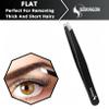 4 Pcs Professional Tweezers for Women Facial Hair Stainless Steel Eyebrow Precision for Chin, Splinter and Ingrown Hair Removal - Sharp Tweezers view 2