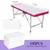 100PCS Disposable Bed Sheets 31.5" x 71", Non-Woven Fabric Massage Table and Spa Bed Covers, Breathable and Durable for Ultimate Hygiene and Comfort in Massage, Tattoo, and Spa Treatments (White) view 2