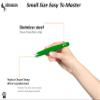 Tweezers for Women Facial Hair - Hand Filed & Aligned Precision Tweezers for Ingrown Hair Plucking - Non Slip Grip Slant Sharp Tweezers for Men (Green) view 3