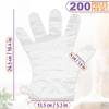 200Pcs Plastic Foot Covers Disposable Socks Foot Gloves and 200Pcs Paraffin Baths Disposable Gloves for Cleaning view 3