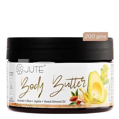 Body Butter (200 grams) for Dry Skin for Women and Men | Cream Lotion Moisturizer for intense moisturisation with goodness of Avocado, Sweet Almond Oil, Cocoa and Jojoba Oil