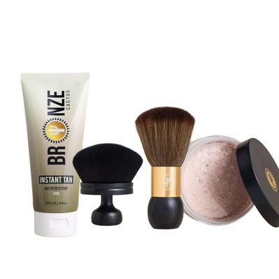 Bronze Cactus Sunless Quick Glow-Up Combo  Fast Acting Self Tanner for Face & Body | Natural Golden Glow, Hydrating and Quick Absorbing Formula for Even, Streak-Free Finish