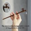 1 PCS Faucet Hair Chopstick Funny Hair Chopsticks for Buns Wooden Hair Sticks Chinese Chopstick Hair Pins for Hair Accessories view 4
