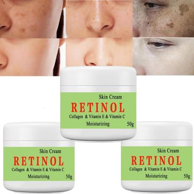 3PCS Cremas Para Las Manchas de La Cara, 50G Vitamin C&E Face Moisturizer Cream,Crema para manchas oscuras en la cara, Adecuado para varias reas como cara, axilas, cuello, zona privade