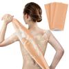 ARCH&M Exfoliating Washcloth Body Scrubber Back Scrubber for Shower Japanese Beauty Washcloth Bath Wash Cloth Korean Exfoliation Luffah Towel Net Sponge Loofah Body Scrub 3 Pack (Peach x 3) view 1