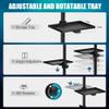 POARMEEY Stainless Steel Tattoo Tray with Wheels Trolley Adjustable Height Tattoo Workstation Rolling Tray for Studio Salon & Spa view 3