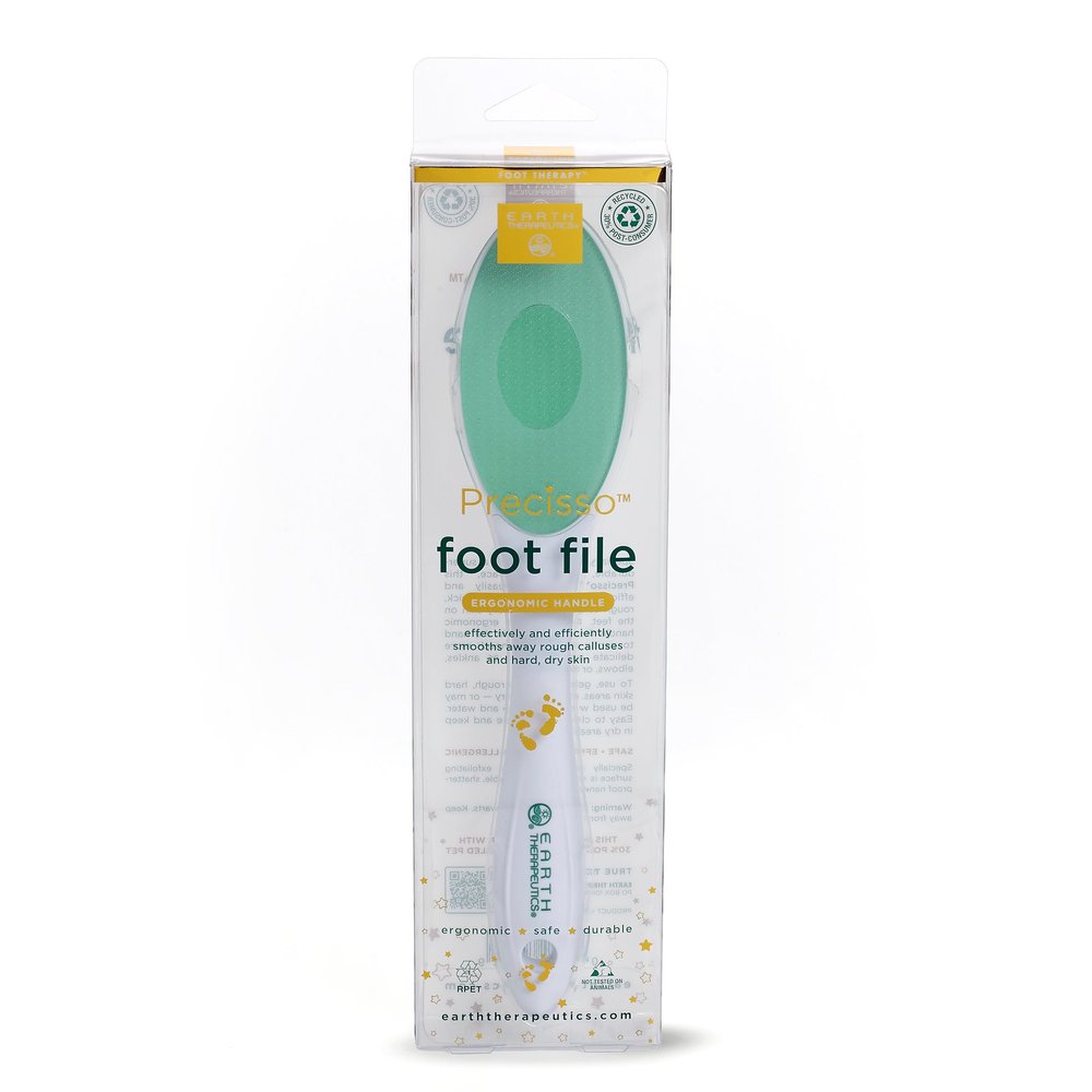 Earth Therapeutics Precisso Foot File - NanoGlass with Handle