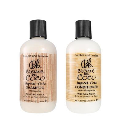 Bumble and bumble. Creme De Coco Coconut Shampoo + Conditioner Full Size Set | For Rich Moisture | Anti Frizz + Hydrating | Curly, Wavy, Straight